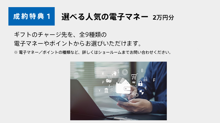 選べる電子マネー