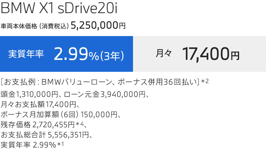 X1　支払例