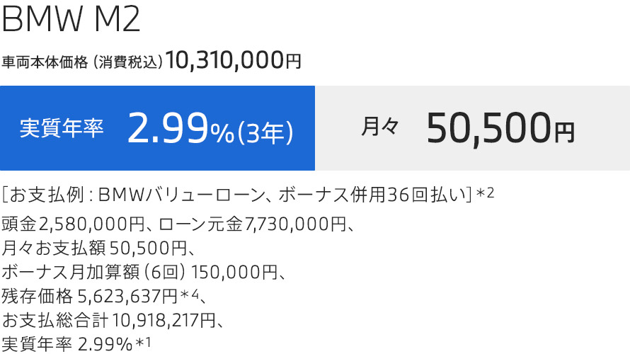 M2 支払例